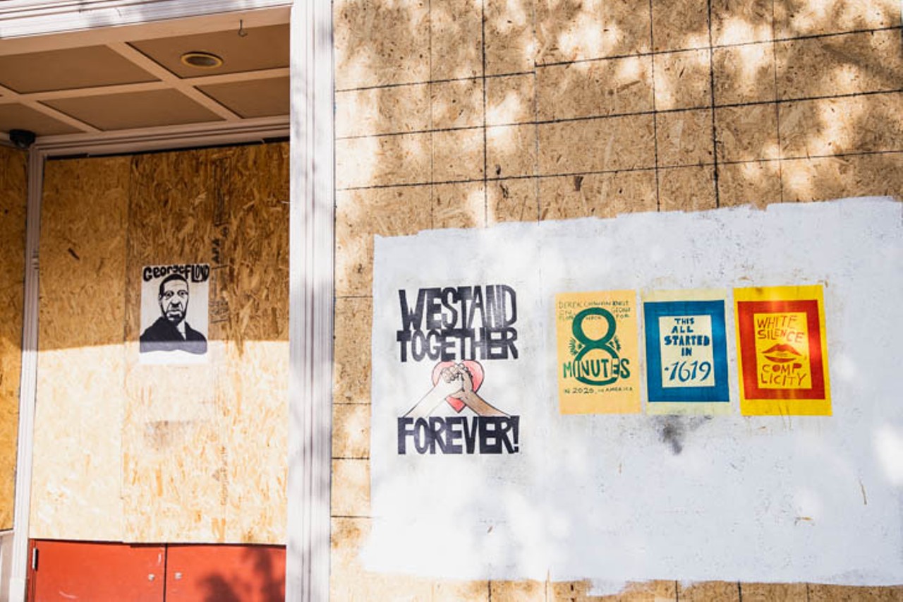 Cincinnati Businesses Are Using Their Boarded-Up Storefronts to Share Messages of Support