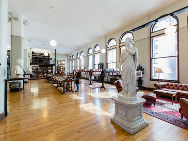 Inside downtown's Mercantile Library