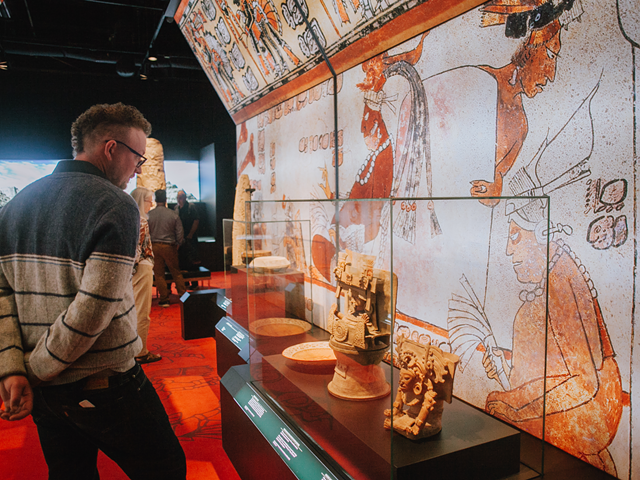 "Maya: The Exhibition" at the Royal British Columbia Museum. While on display here, it was titled "Maya: The Great Jaguar Rises."
