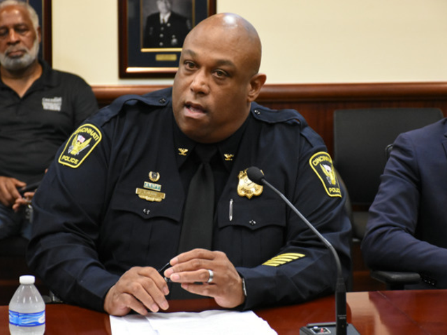 Cincinnati police chief Eliot Isaac in a 2019 photo