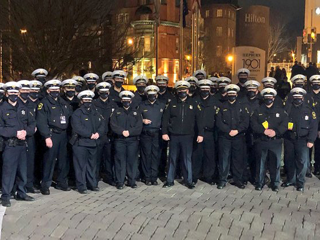 Cincinnati Police officers are in Washington, D.C., to aid security efforts during Wednesday's inauguration events.