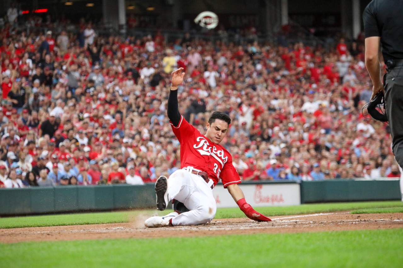 Alejo López scores for the Reds in the bottom of the second inning | Cincinnati Reds vs. St. Louis Cardinals | Sept. 9, 2023