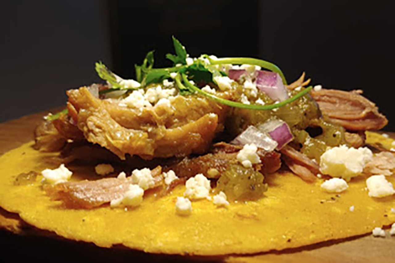 Sammy&#146;s Craft Burgers and Beers
4767 Creek Road, Blue Ash
Carnitas Pork Tacos: Homemade roasted green tomatillo sauce, with cotija cheese, red onions and cilantro served on a corn tortilla.
Photo: Provided