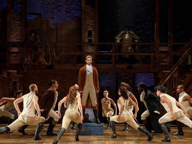 The touring Broadway company of "Hamilton"