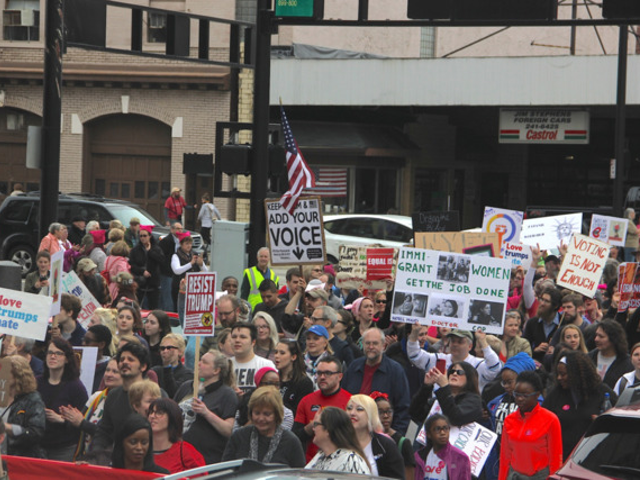 Attendees at the 2017 Cincinnati Women's March