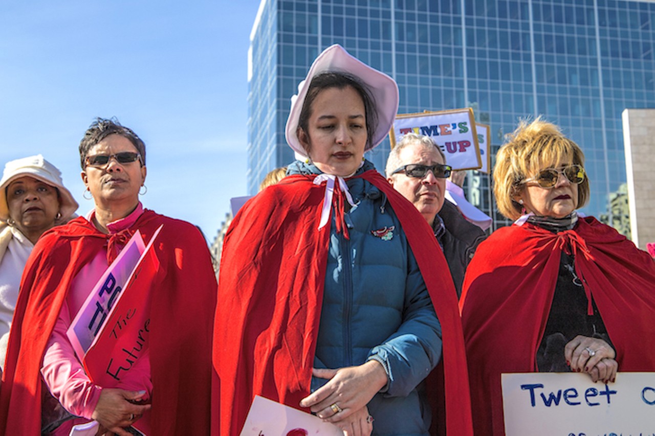 Cincinnati's Womens March drew thousands downtown at the start of the year. But some activists, disenchanted with the march's focus on voting over other forms of activism, held their own well-attended event. Photo: Nick Swartsell