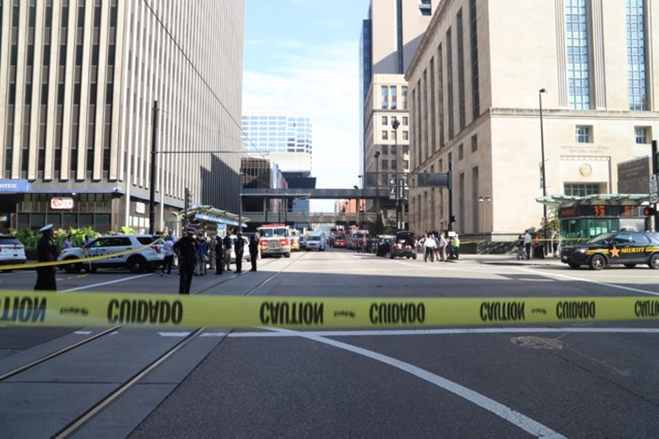 September 6, 2018 is a day Cincinnati won't likely forget. At around 9 that morning, Omar Santa-Perez  began shooting in the lobby of Fifth-Third Bank's downtown headquarters just off Fountain Square. Minutes later, police shot through plate glass windows, killing the gunman &#151; but not before Santa-Perez killed three people and wounded two others. Photo: Nick Swartsell