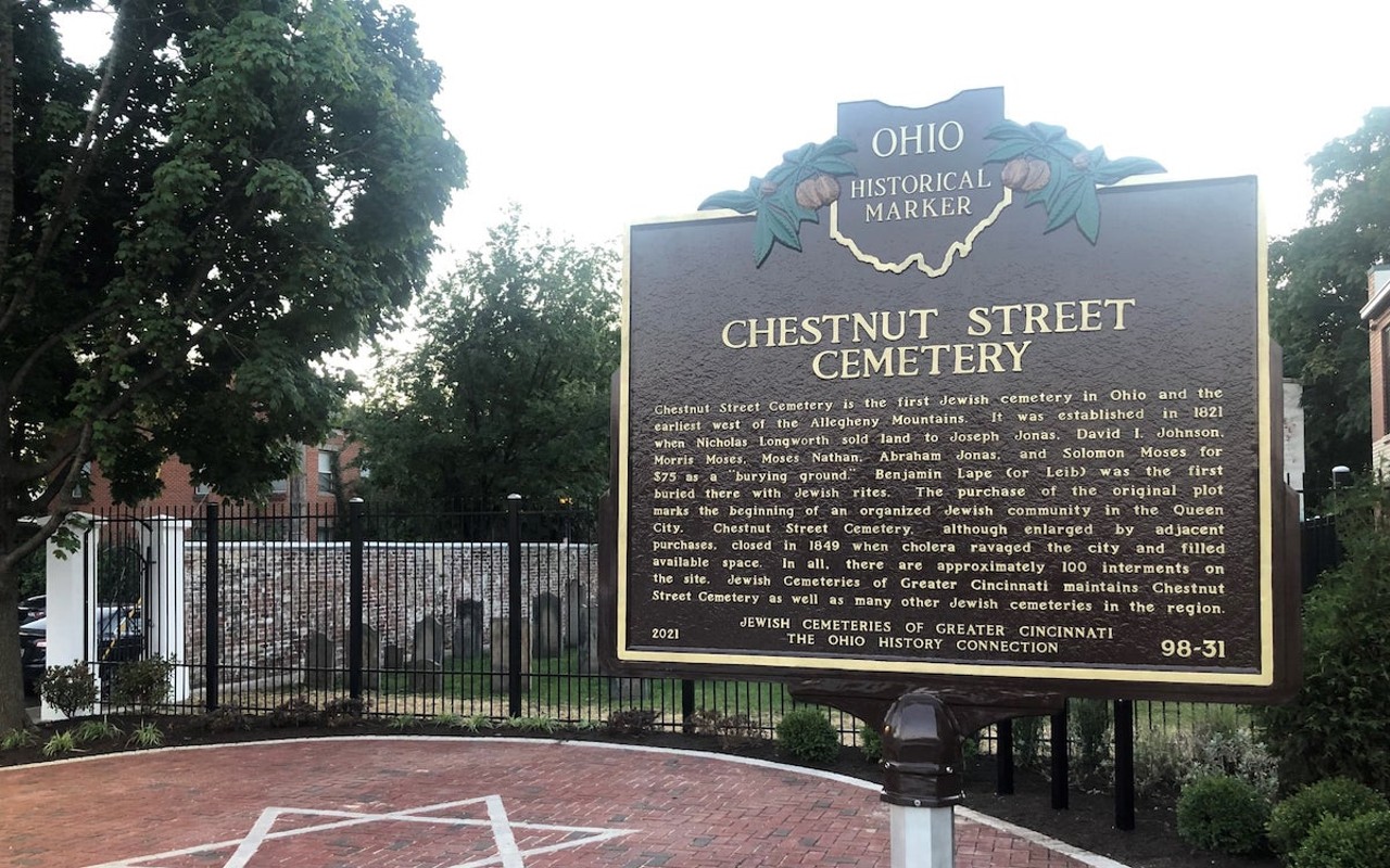 Chestnut Street Cemetery is Cincinnati's first Jewish burial ground.