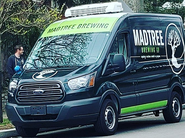 MadTree Brewing's "adult ice cream truck" with beer and pizza