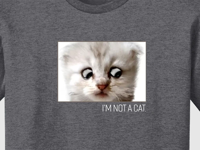 Cincy Shirts is Selling Viral Meme-Inspired 'I'm Not a Cat.' Shirts