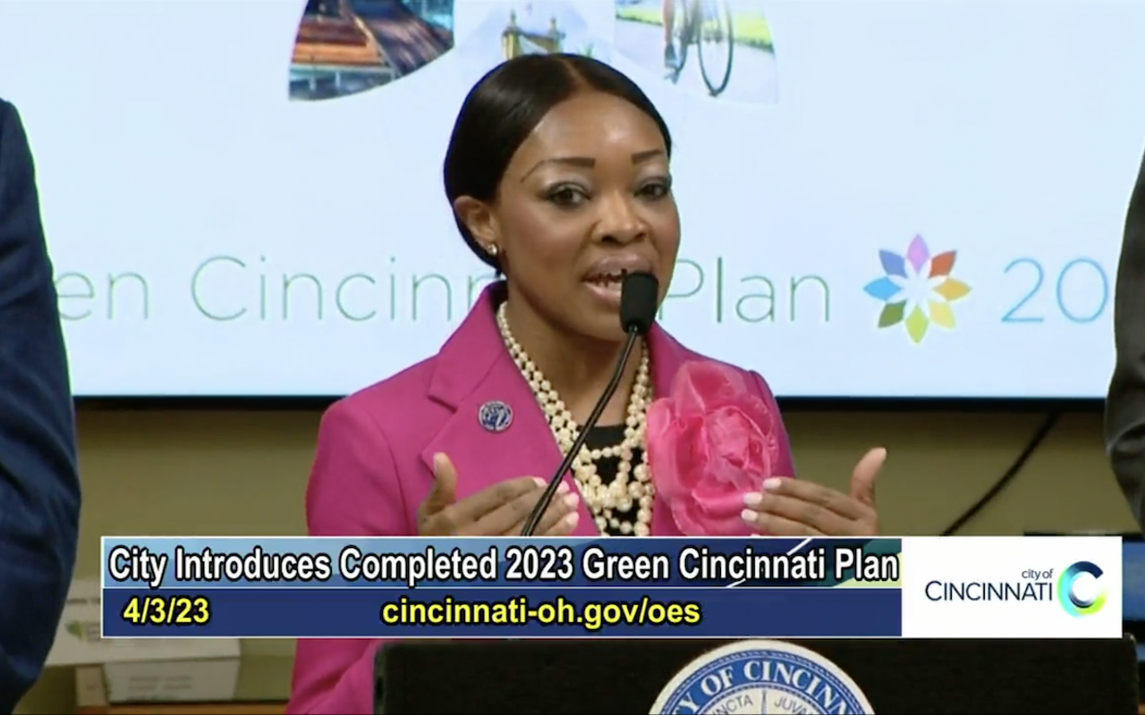 On April 3, Mayor Aftab Pureval, councilmember Meeka Owens and other city leaders announced the completion of the 2023 version of the Green Cincinnati Plan.