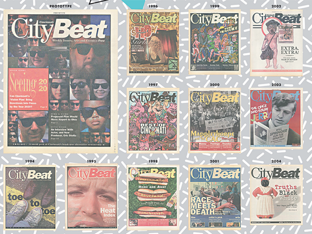 CityBeat covers from 1994-2004, including our prototype
