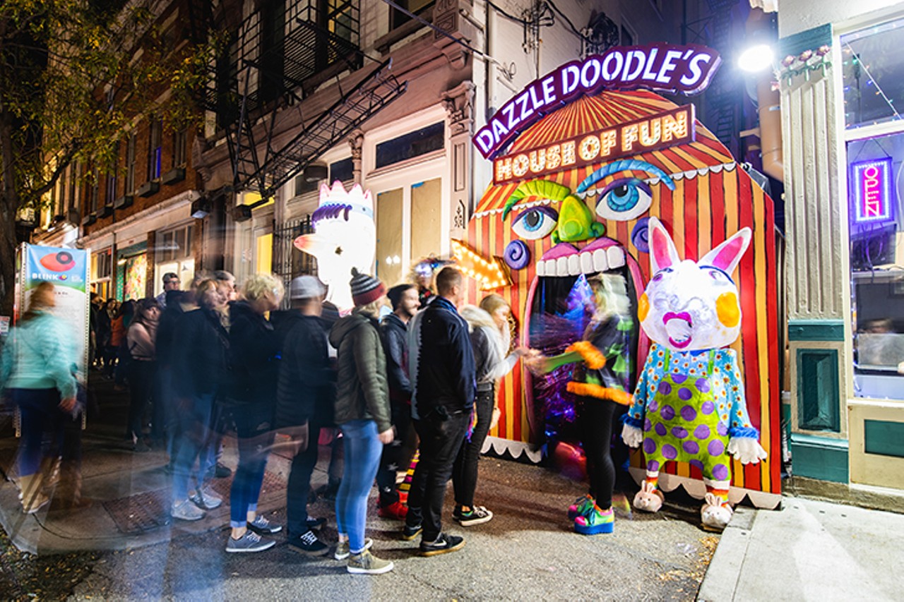 "Dazzle Doodle's House of Fun" by Pam Kravetz at BLINK
Photo: Hailey Bollinger