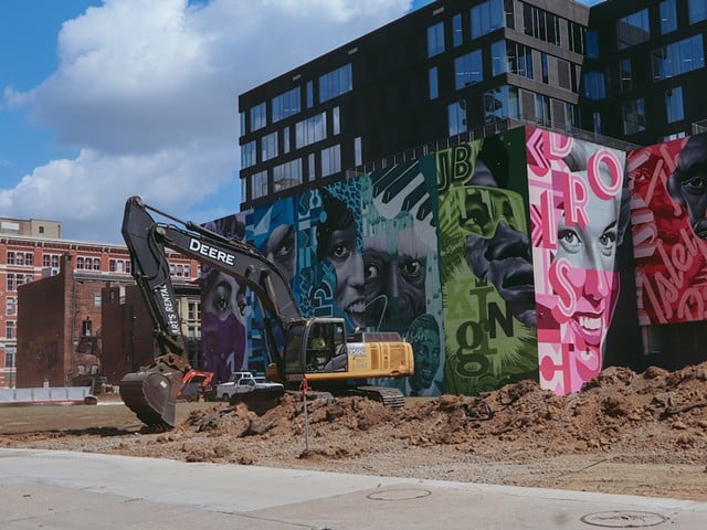 The future site of the Elm Street Plaza