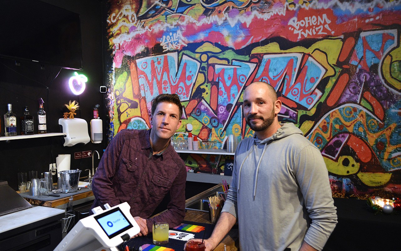 Secret Bar’s head bartender Josh Drury (left) and owner Chad Turner have big plans.