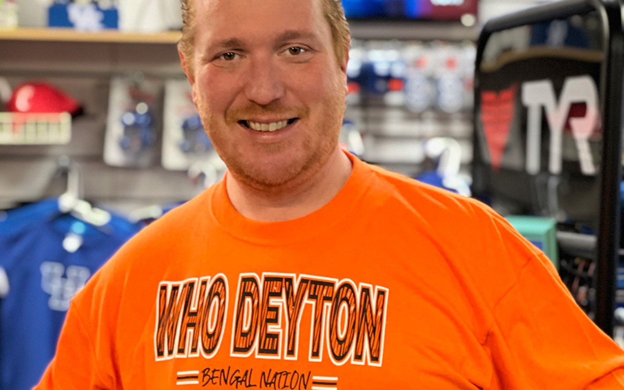 Dayton, Kentucky Mayor Ben Baker in his "Who Deyton" shirt