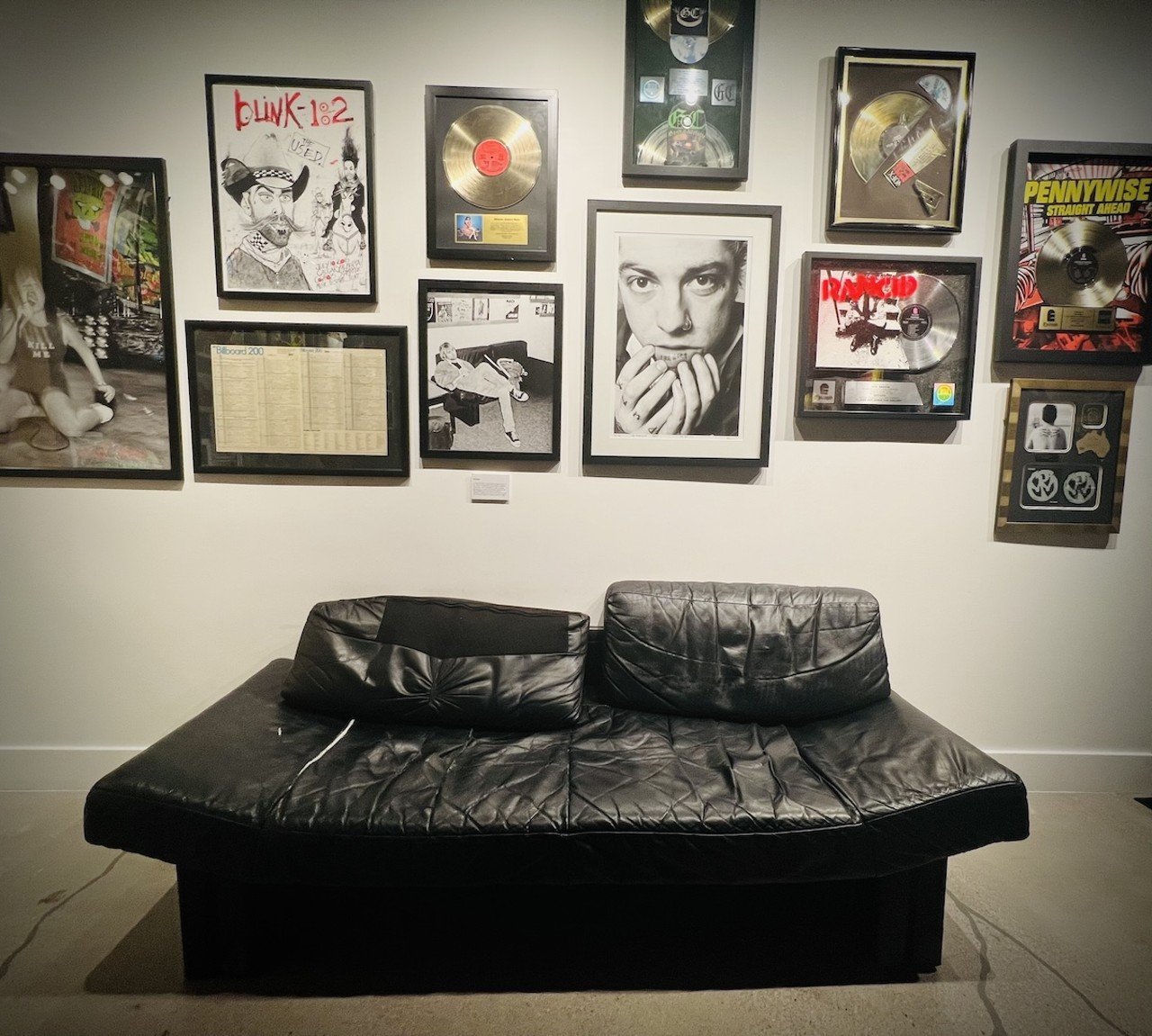 Kurt Cobain nodding off couch | The Punk Rock Museum in Las Vegas, Nevada
