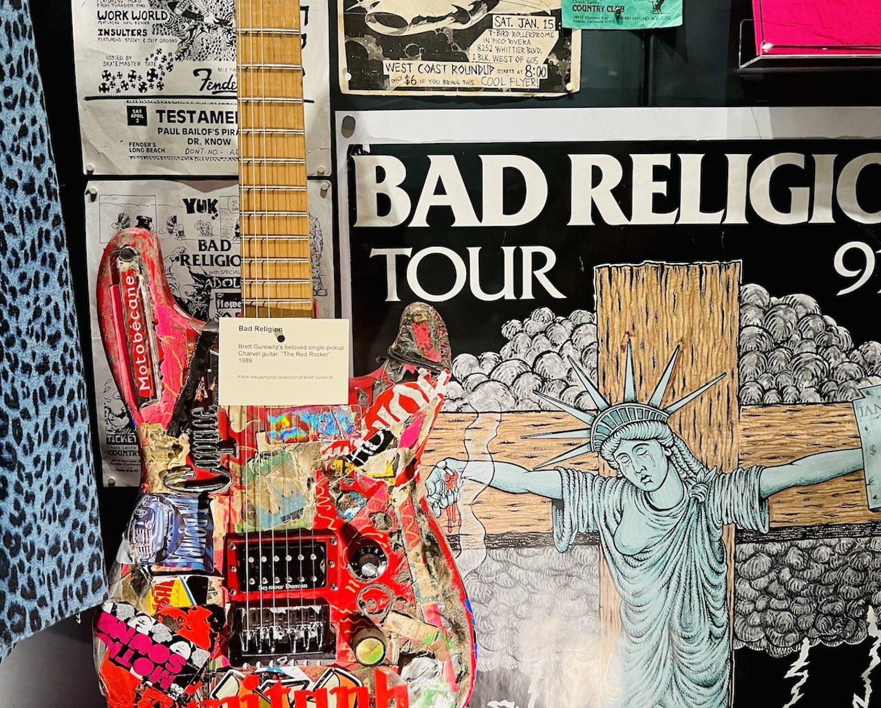 Brett Gurewitz of Bad Religion's guitar | The Punk Rock Museum in Las Vegas, Nevada