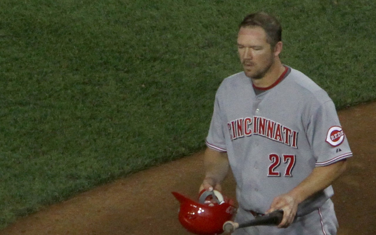 Former Cincinnati Reds third baseman Scott Rolen plays on June 5, 2010.