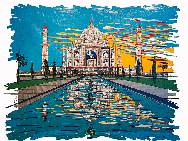 Joseph Girandola's Duct Tape rendering of the Taj Mahal