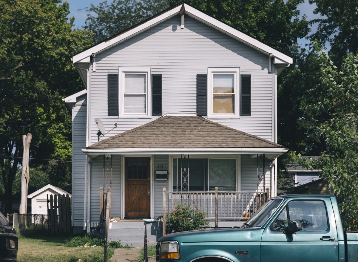 JD Vance's childhood home on McKinley Street in Middletown, Ohio.