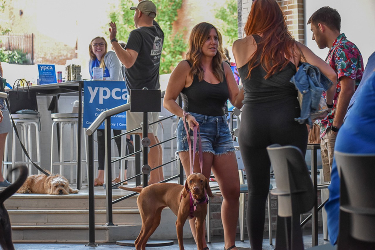 Rian Beckham brought her 1-year-old Vizsla, Luna, to enjoy the day at 3 Points.