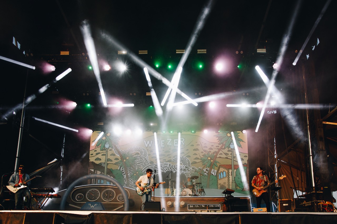 Weezer performing at Railbird Festival on June 3, 2023