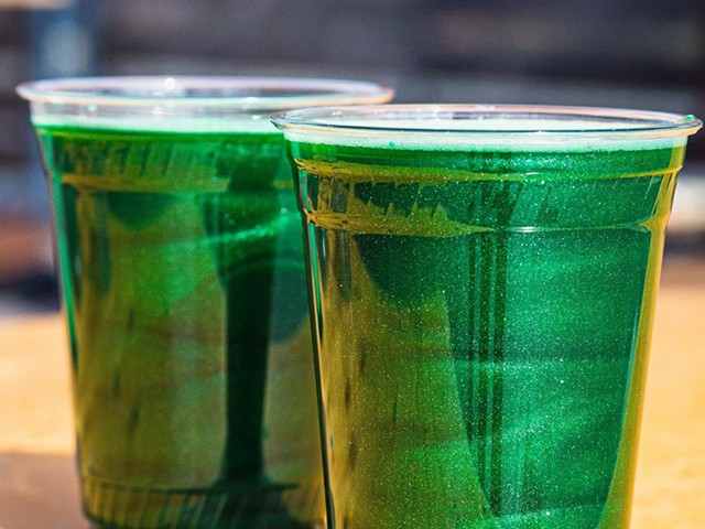 Fifty West's glitter-infused green beer