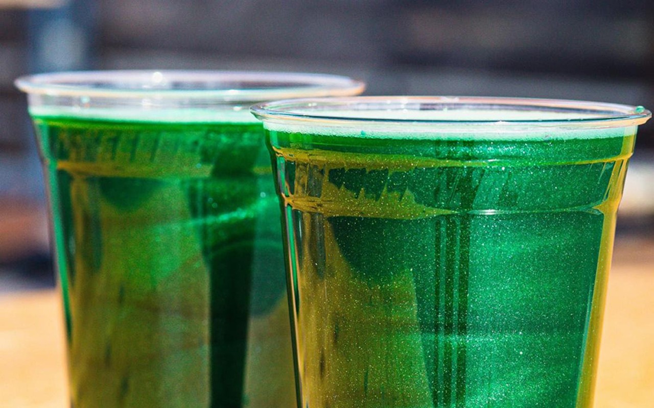 Fifty West's glitter-infused green beer