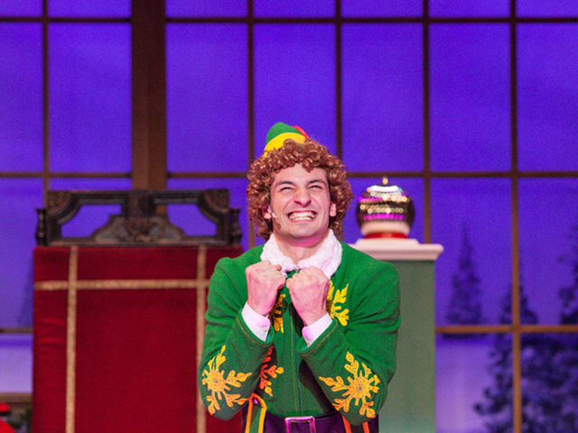 James Jones as Buddy the Elf in a previous TCT production.