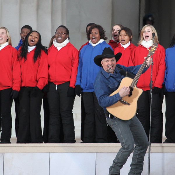 Garth Brooks performs at President Barack Obama's inauguration in 2009.