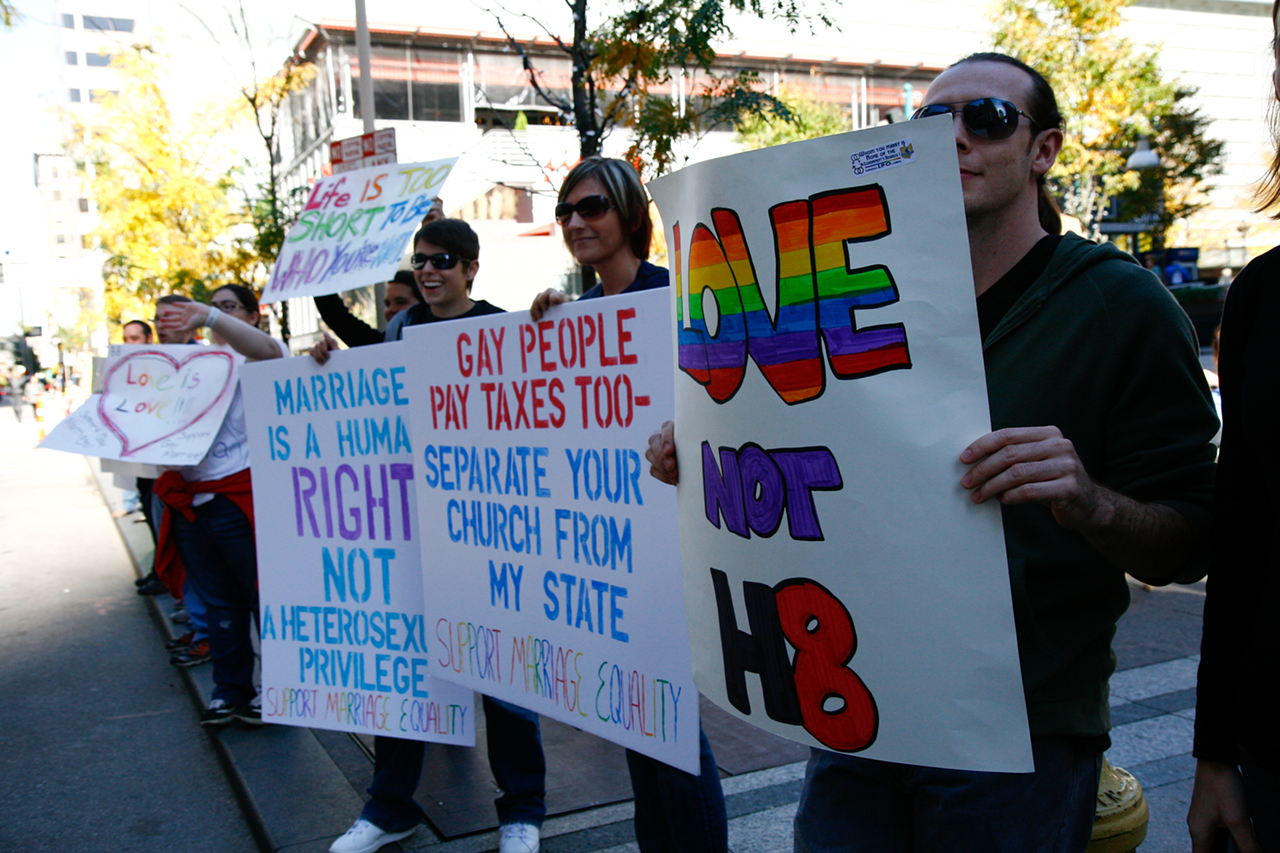 Gay Marriage Rally in Cincinnati