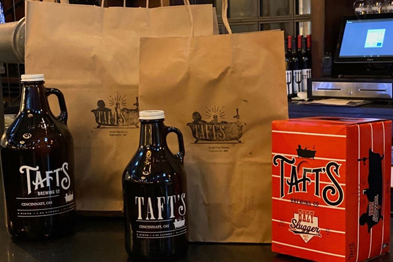 Taft&#146;s Ale House
1429 Race St., Over-the-Rhine
All Taft&#146;s locations (the Ale House and the Brewpourium) are offering what they are calling &#147;contact-free carry-out services.&#148; Head online, select your location and order food plus six-packs, crowlers and growlers (filled in sanitary, new bottles) or bottles of wine. When you get to the Ale House, call 513-334-1393 or 513-853-5021 for the Brewpourium for contactless curbside pick-up.
Photo via facebook.com/taftsbeerco