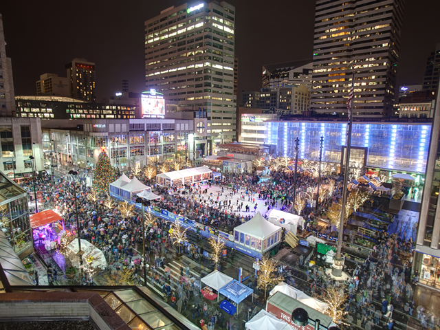 The Fountain Square Ice Rink