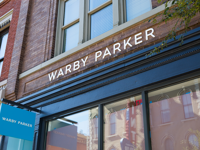 Warby Parker's OTR storefront