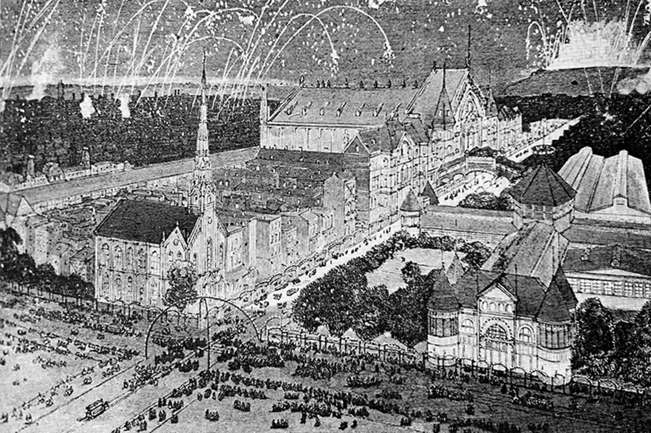 An illustrated overview of the exposition grounds