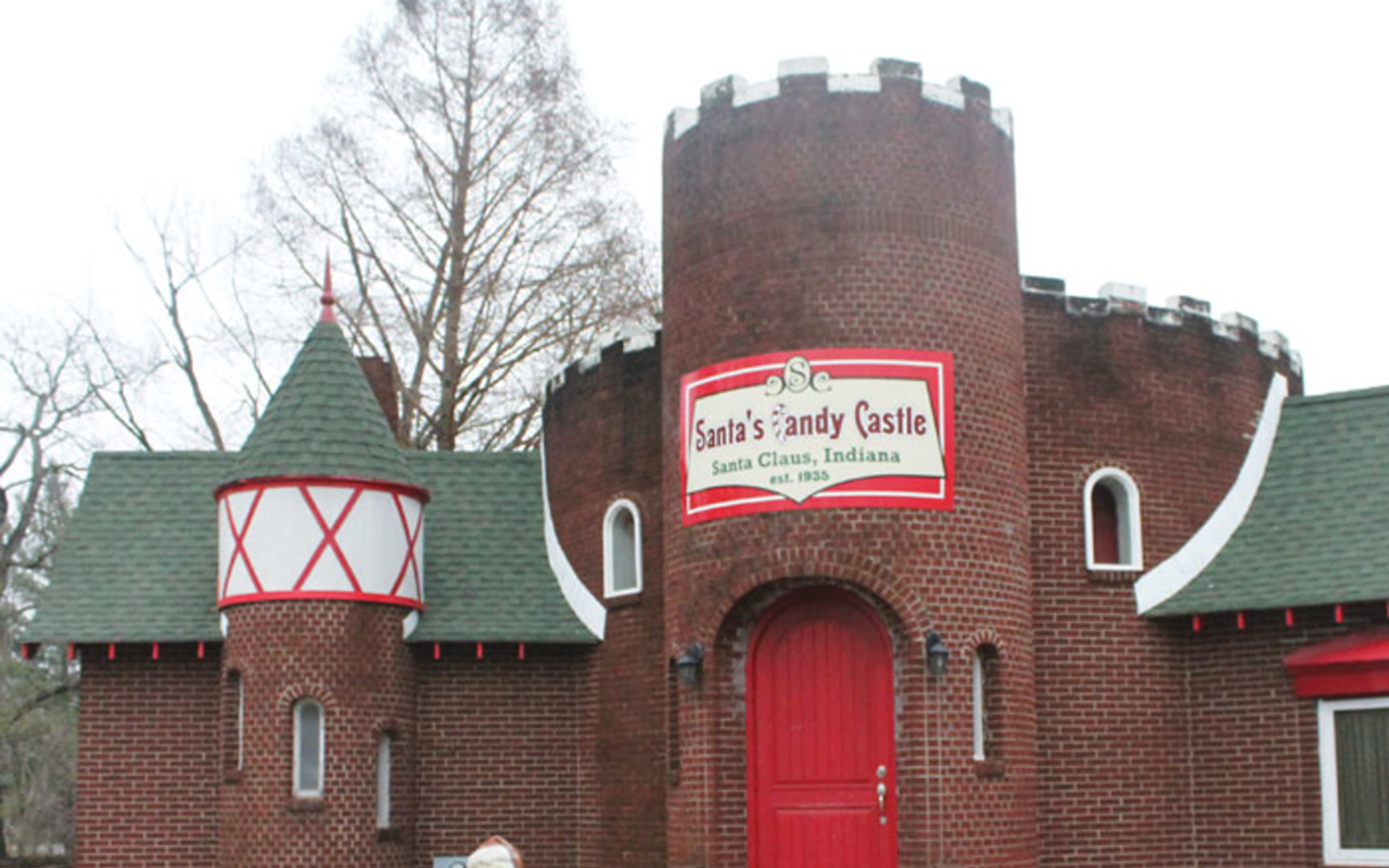 Santa Claus, Ind., capitalizes on its holiday name with lots of Christmas-themed attractions.