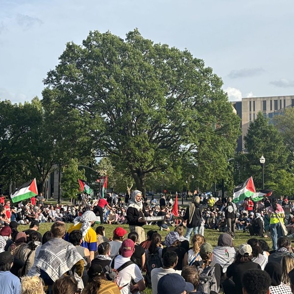 Hundreds of Ohio State University students, faculty and community members protested the ongoing Israel-Hamas war in Gaza on May 1, 2024.