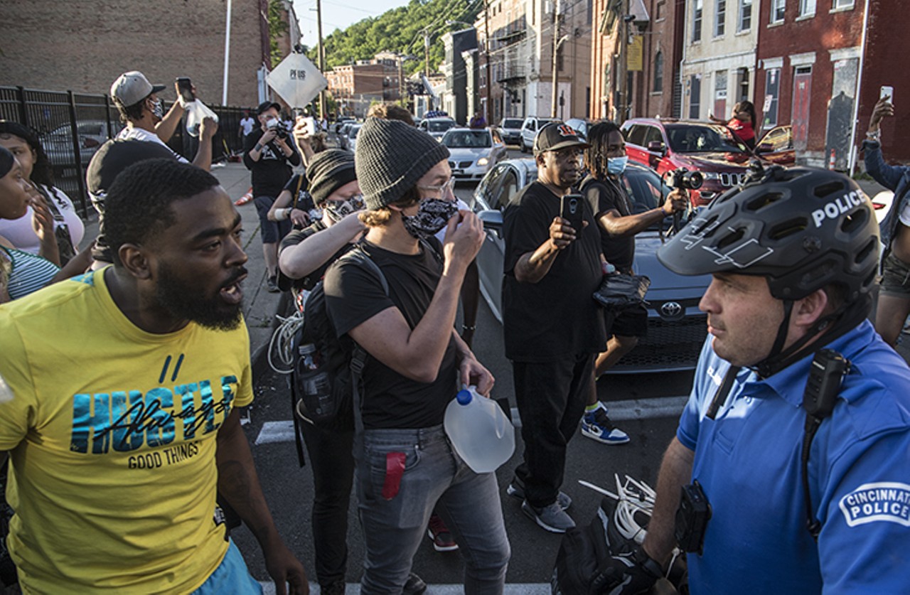 Images: Marchers and Cincinnati Police Clash in the Hours After Peaceful Local George Floyd Protest Draws Hundreds