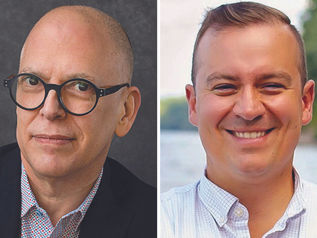 Ohio's 89th Congressional District candidates Jim Obergefell (left) and D.J. Swearingen