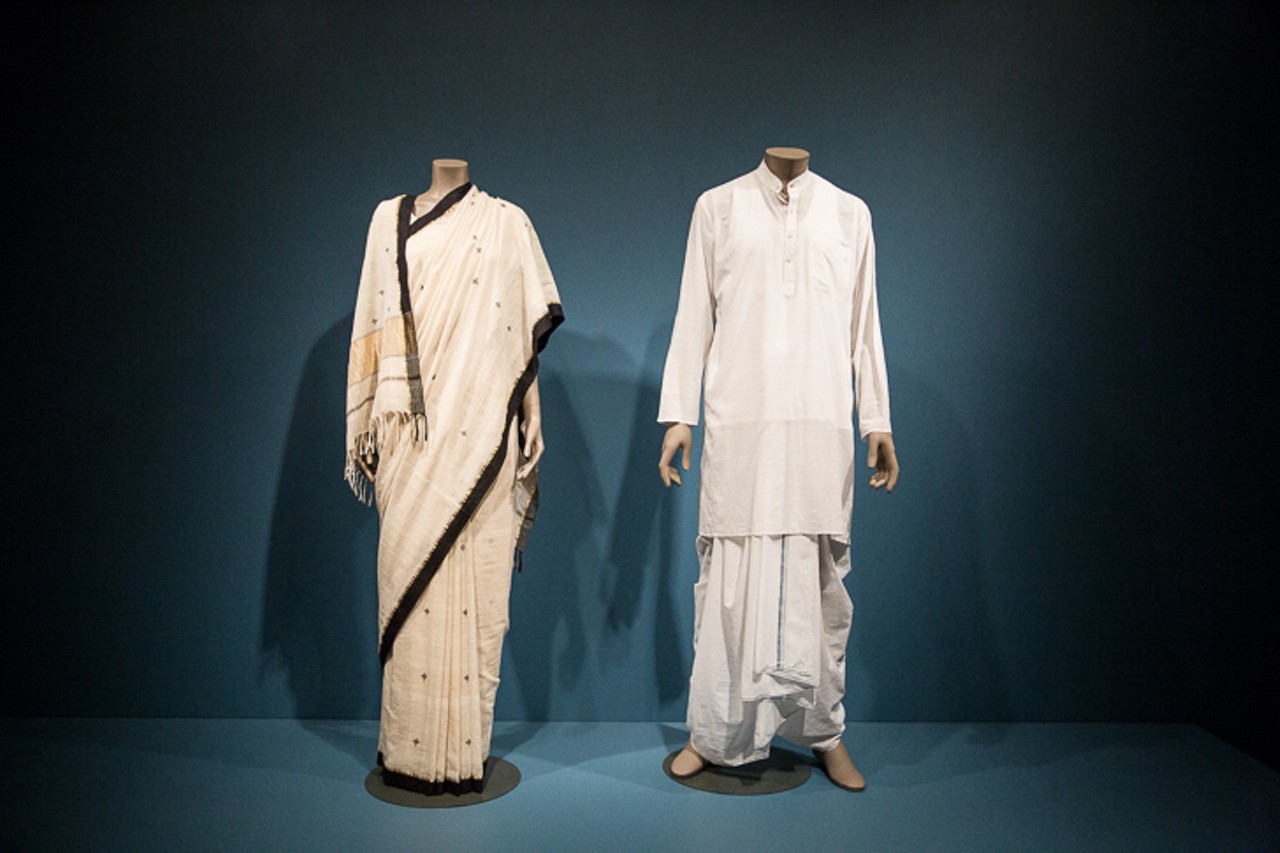 Examples of clothing made from khadi cloth, a symbol of the Indian independence movement