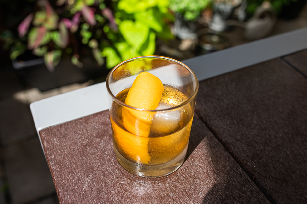 Rum & Rye Old Fashioned ($9), with rye whiskey, spiced rum and falernum