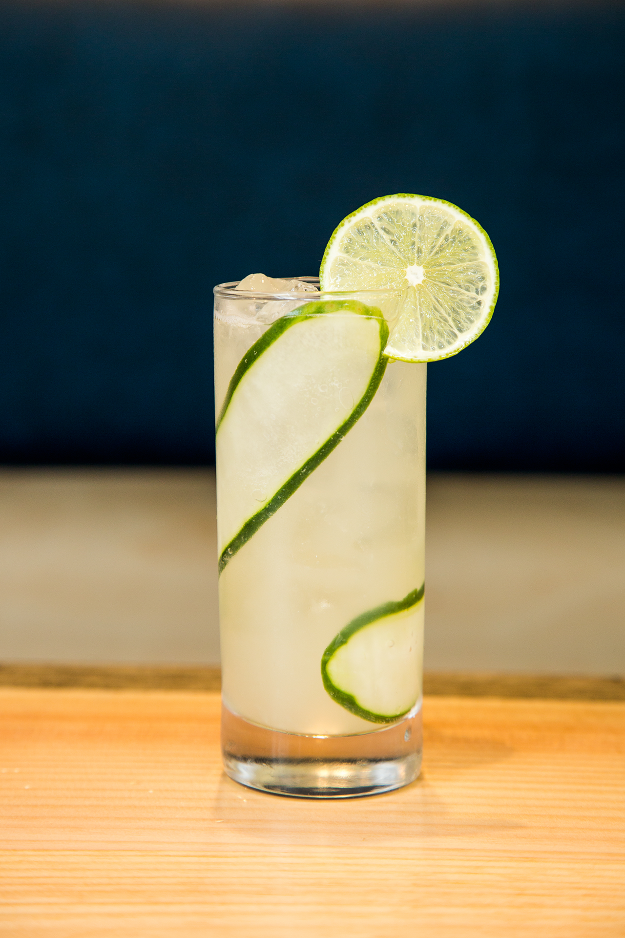 The Royal Garden cocktail with tequila, sage, cucumber and lime
