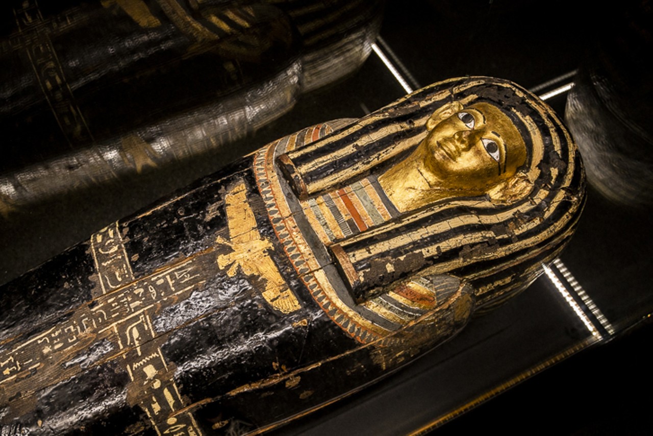Coffin of the official Pa-Ser, which is made with gold to connect the dead with Ra, the sun god