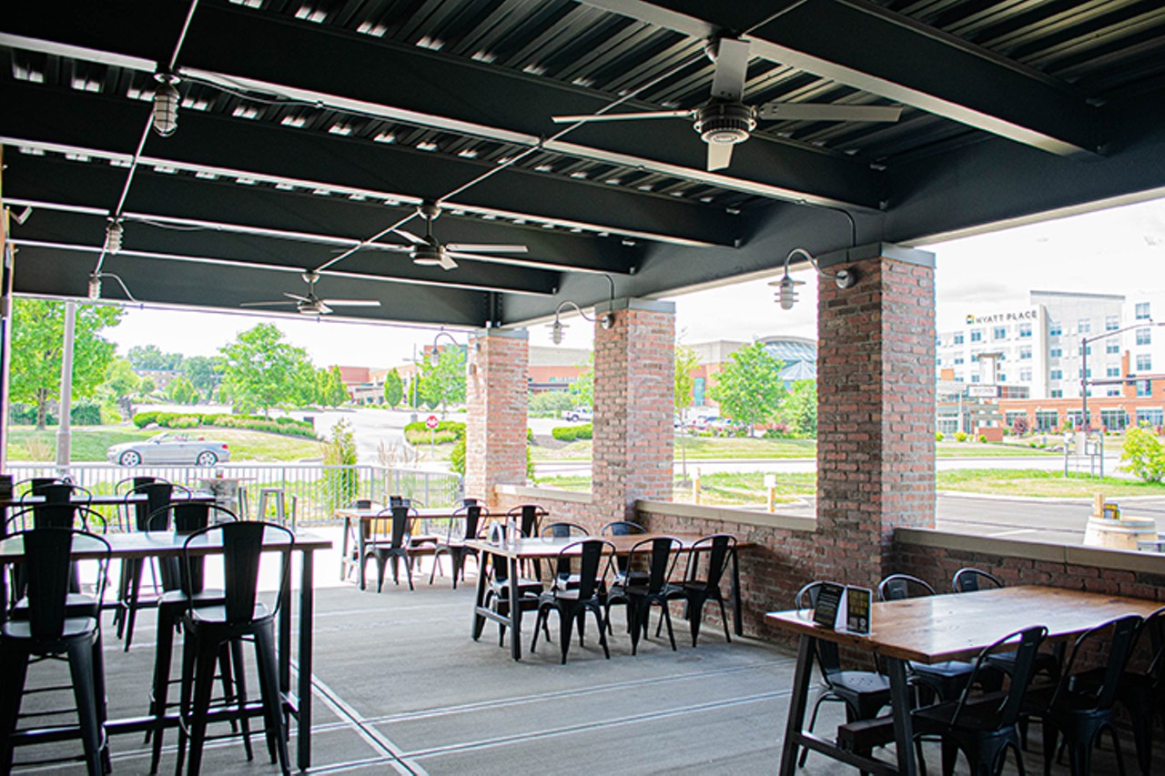 They strive to &#147;blur the line between the inside and out&#148; with a covered patio and indoor/outdoor bar seating.