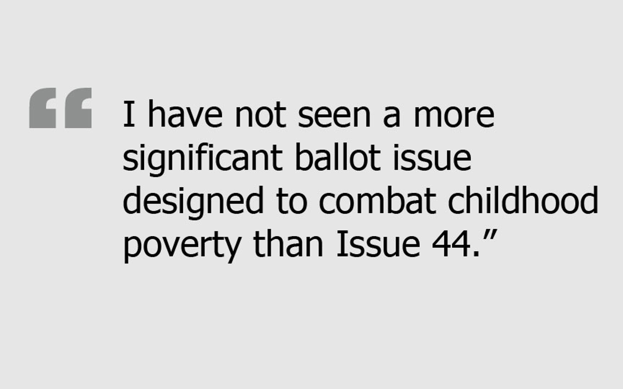 Issue 44 will help CPS combat poverty