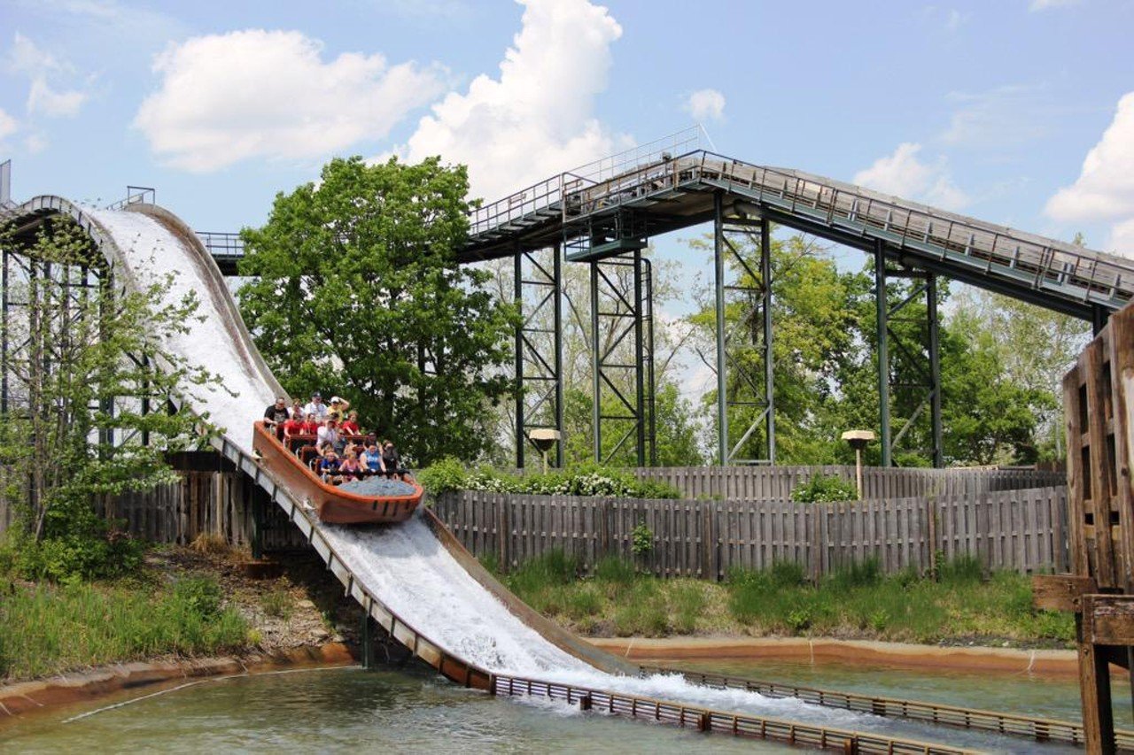 19. Congo Falls
Kings Island’s Shoot the Chutes ride. Remember to stand slightly off to the side of the exit bridge if you want to get soaked.