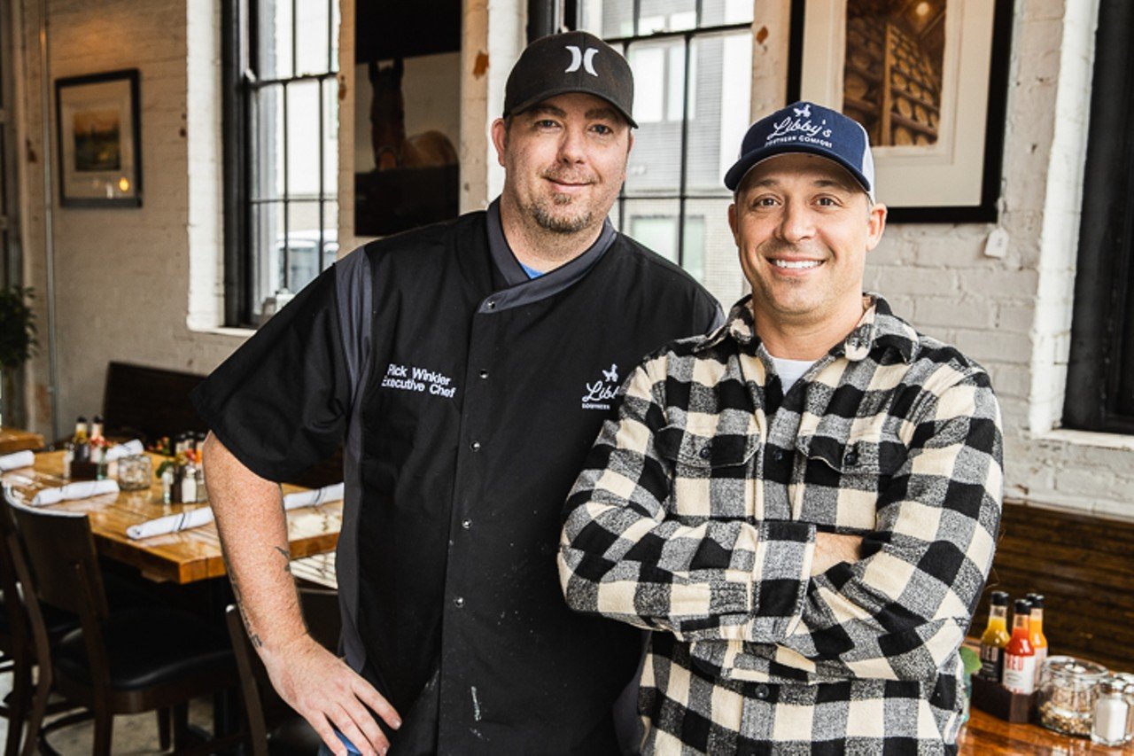 Executive chef Rick Winkler (left) and co-owner Brad Wainscott (right)