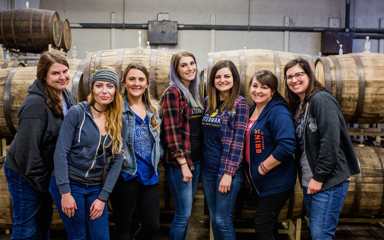 Women from the community gathered to brew beer on Jan. 22.