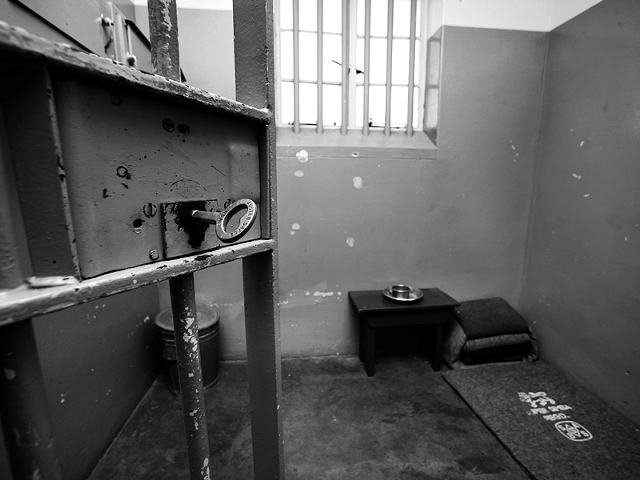 Photograph of Nelson Mandela’s Robben Island prison cell